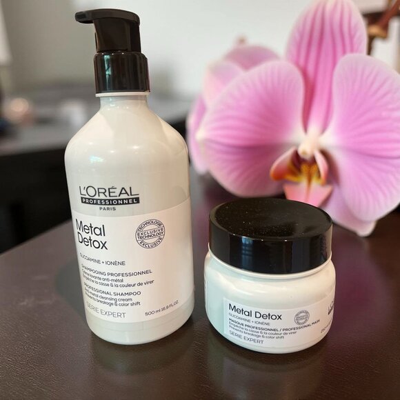 L'oreal Professional Metal Detox Shampoo 16.9 oz & Mask 8.5 ozDuo